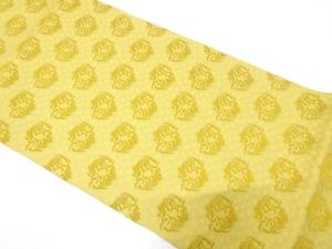未使用品　古代名物裂双獅子丸織り出し　袋帯